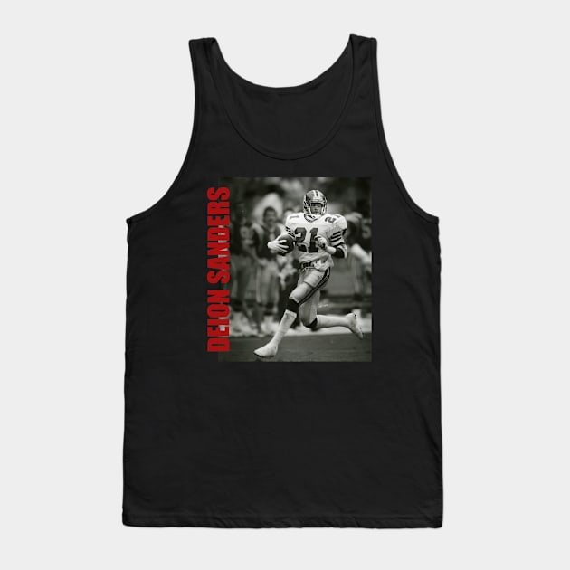 Deion Sanders // Deion Sanders Retro Aesthetic Fan Art // 80s Tank Top by RocketRockers66